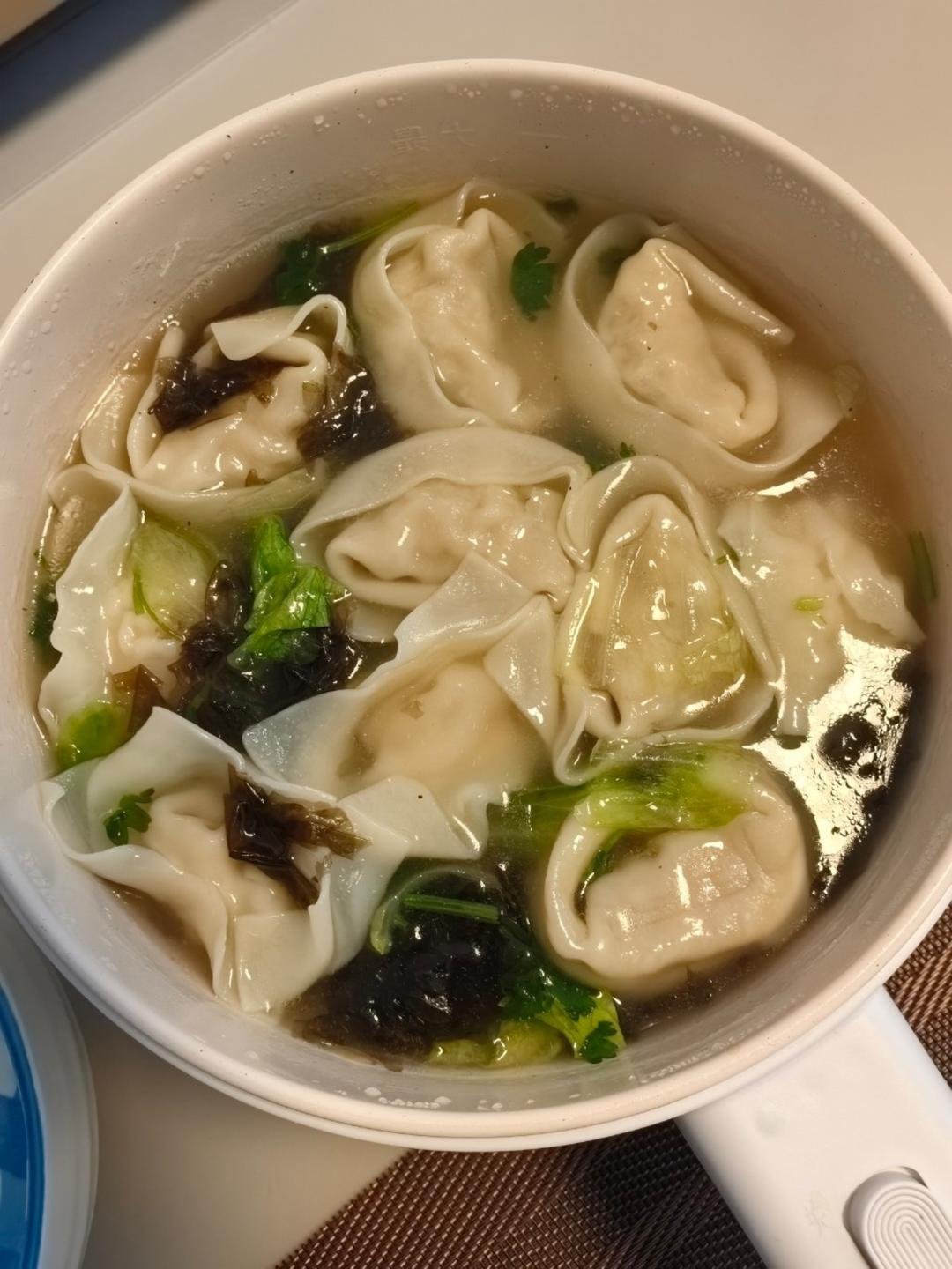 鸡肉香菇大馅馄饨