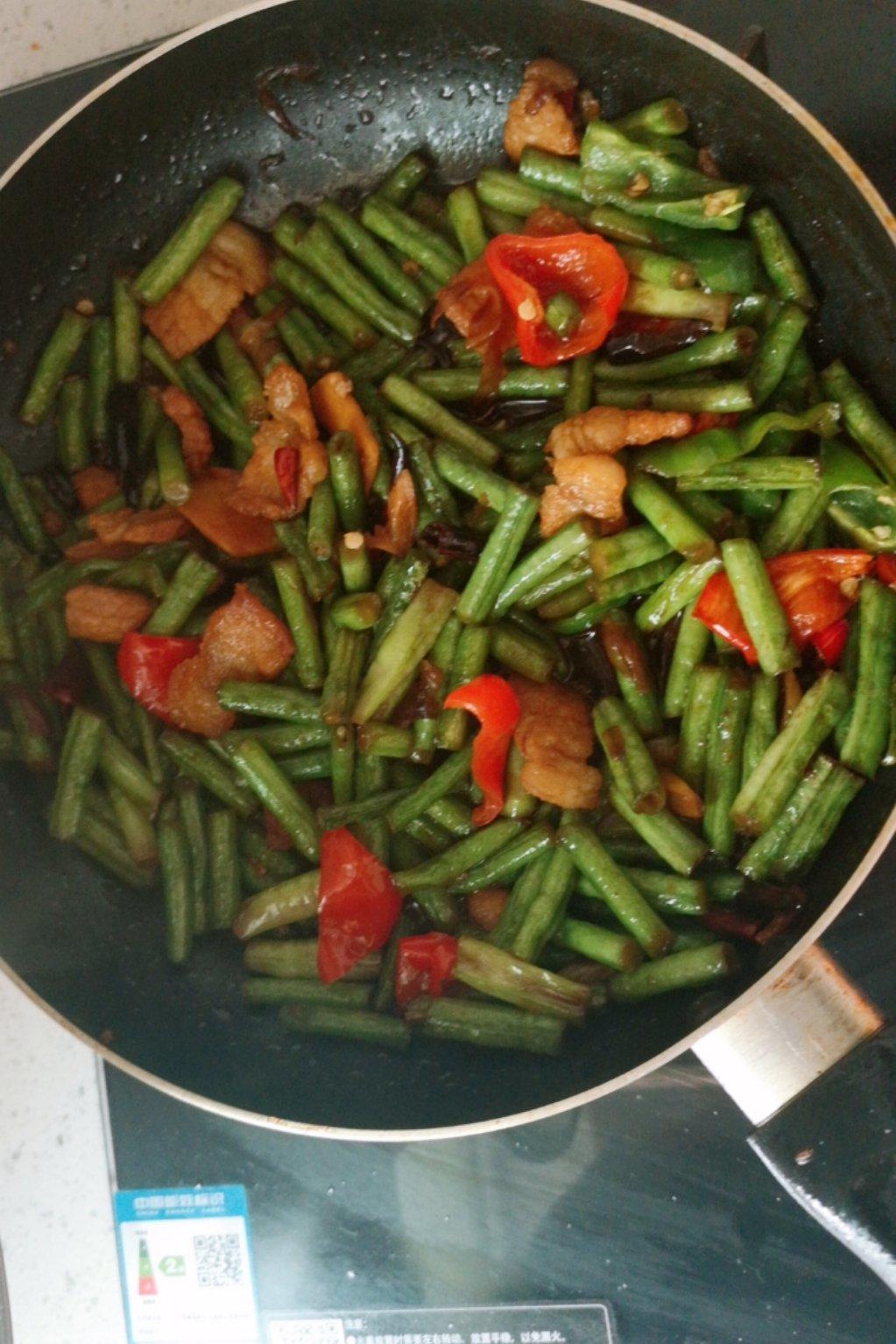 长豆角炒肉