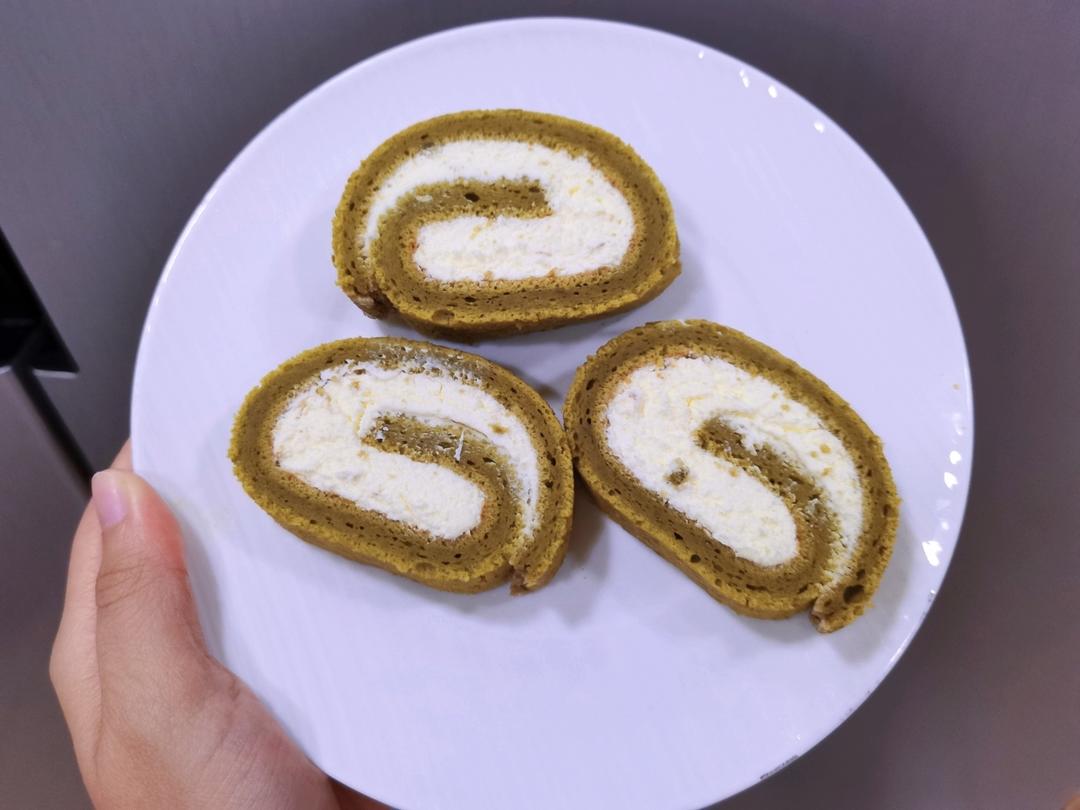 完美抹茶蜜豆蛋糕卷