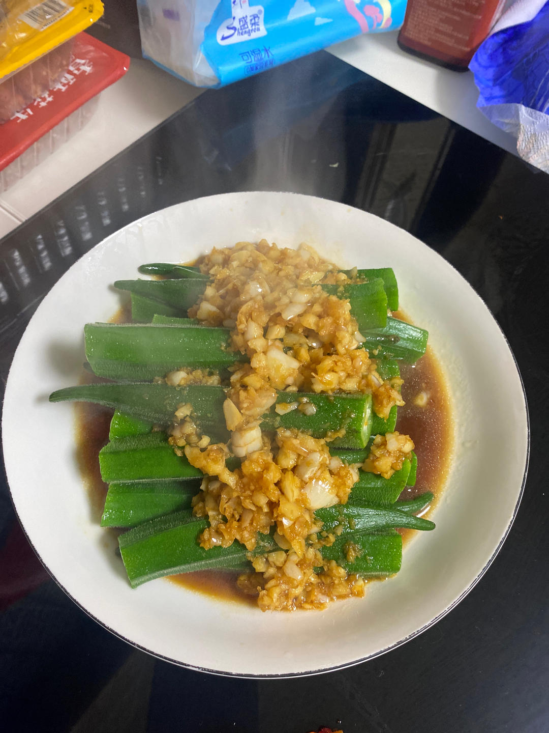 蒜蓉秋葵
