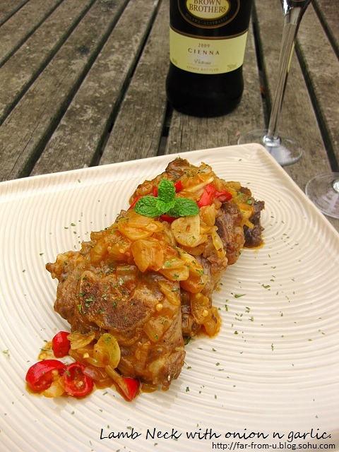 葱蒜香焖羊颈骨的做法