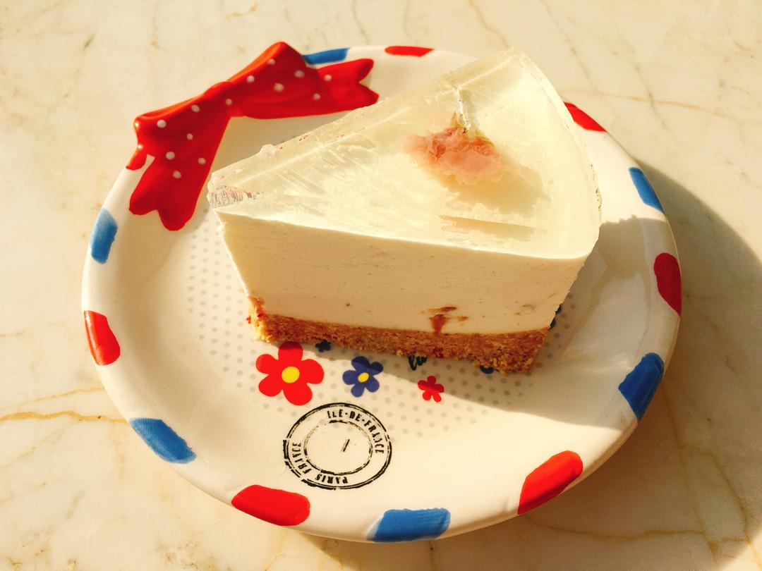 颜值爆表的樱花慕斯。（6寸圆模）