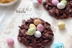复活节彩蛋鸟巢（水果&坚果巧克力饼）