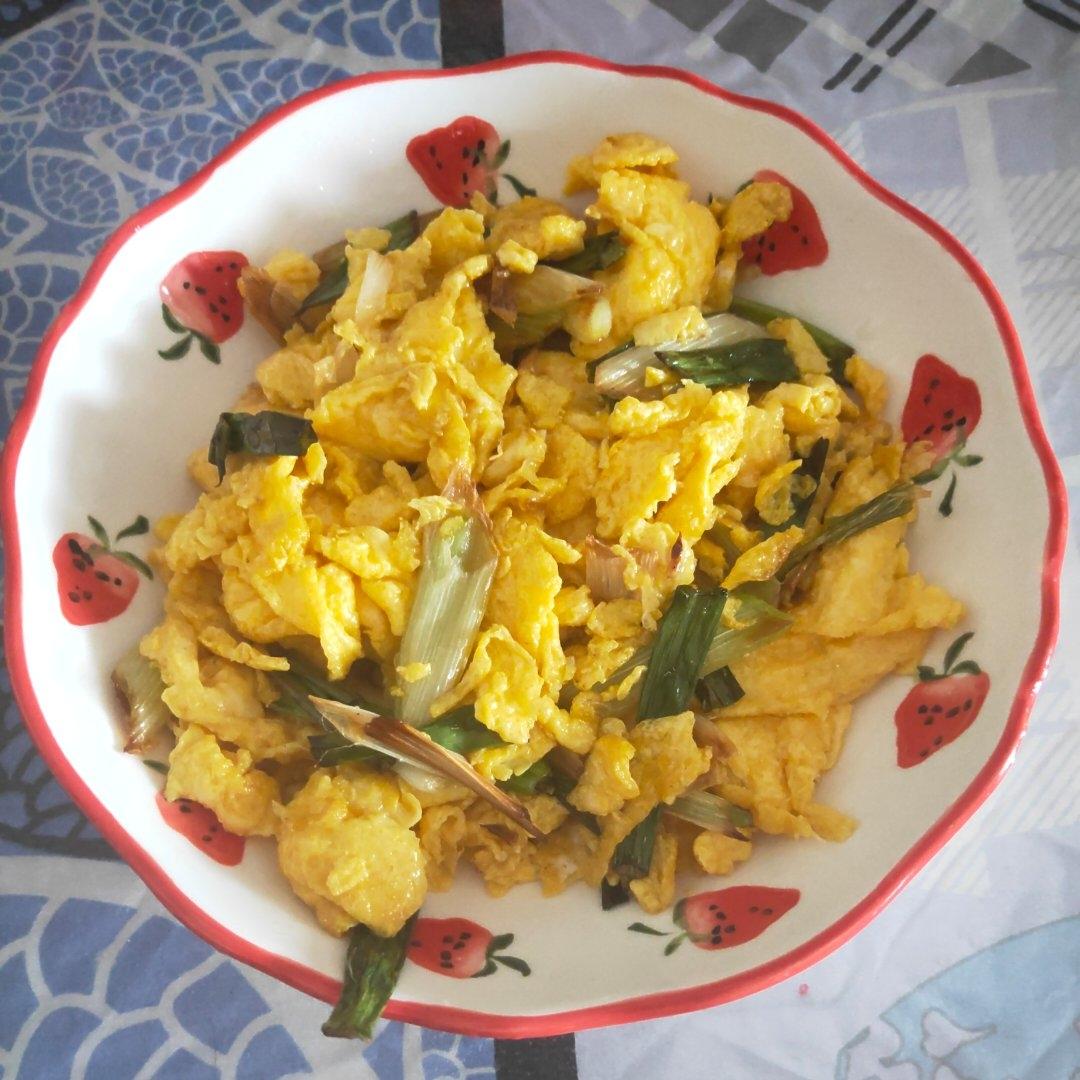 大葱炒鸡蛋