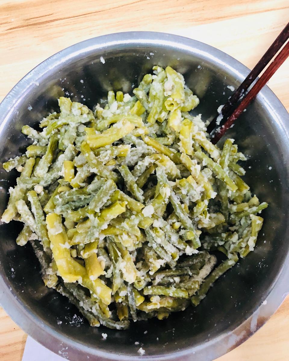 蒸豆角