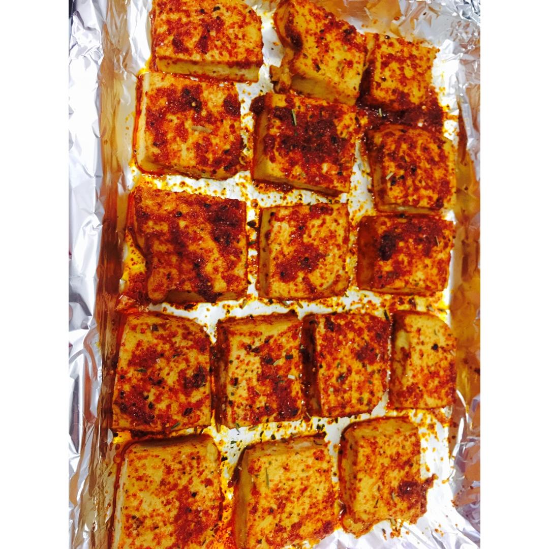 懒猫凯特做的烤豆腐