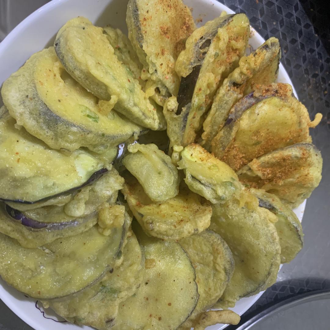 素炸茄盒（简易）的做法