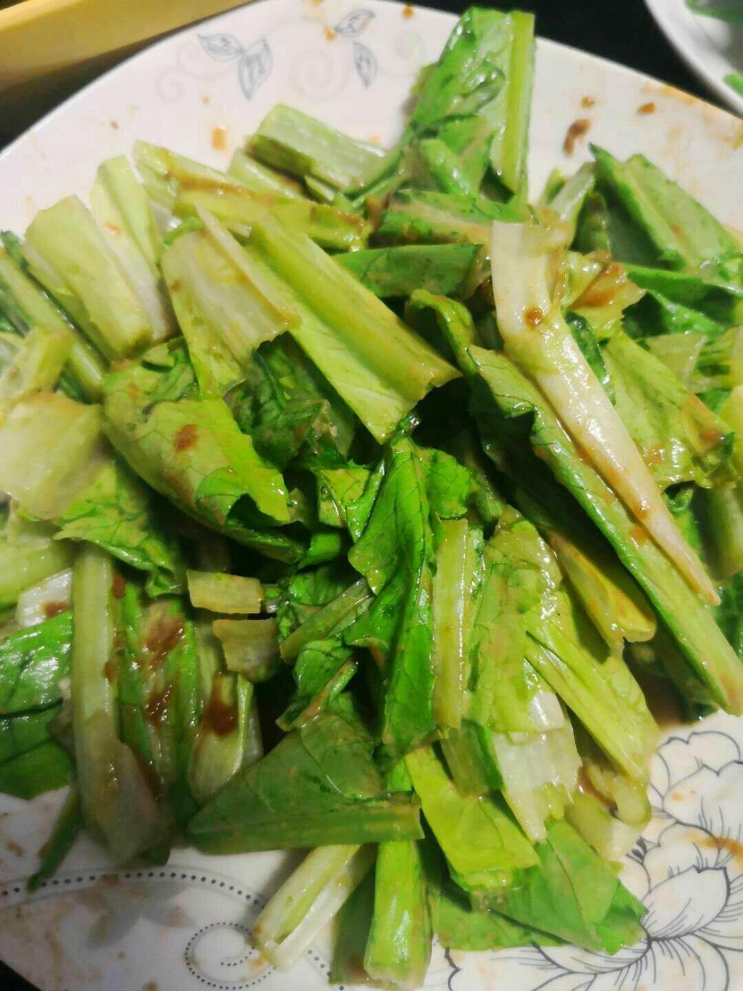 最好吃的凉拌油麦菜