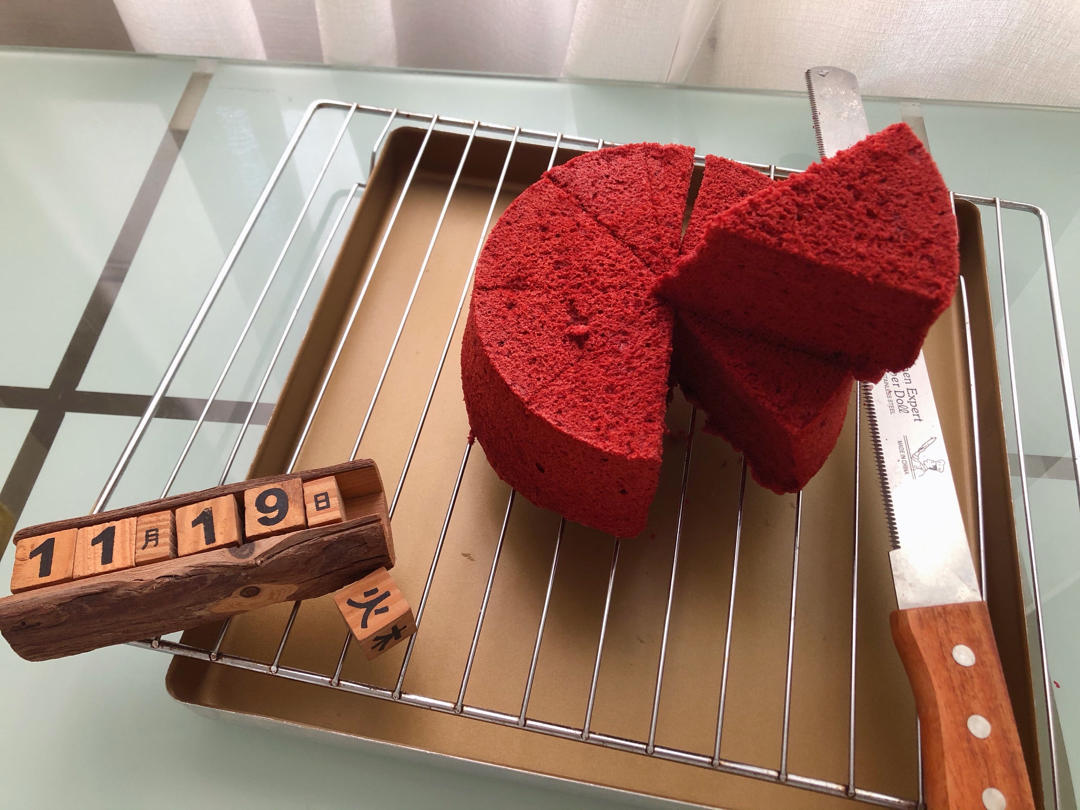 红丝绒蛋糕戚风版