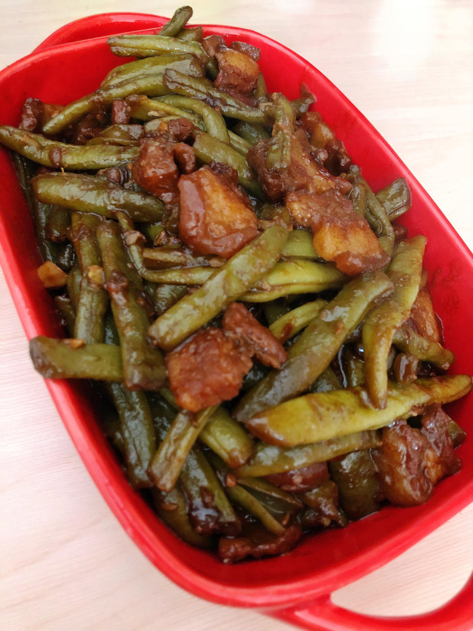 绝对正宗的东北土豆豆角炖五花肉