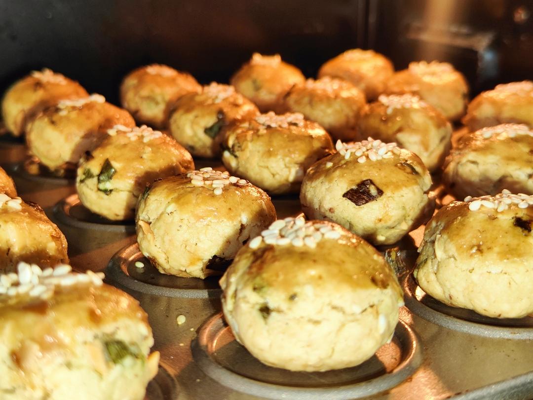 香葱椒盐花生酥饼