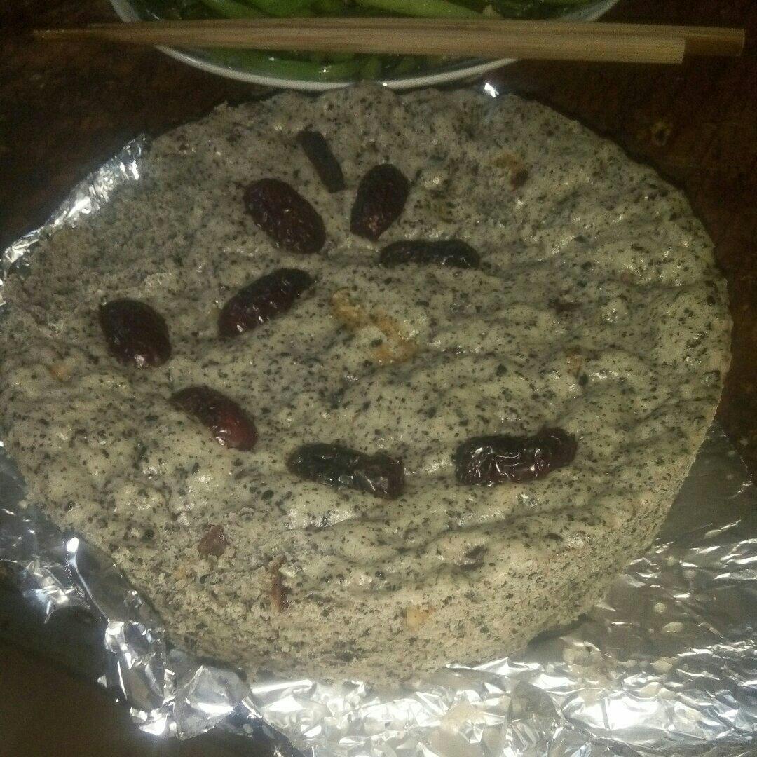 奶香黑芝麻发糕