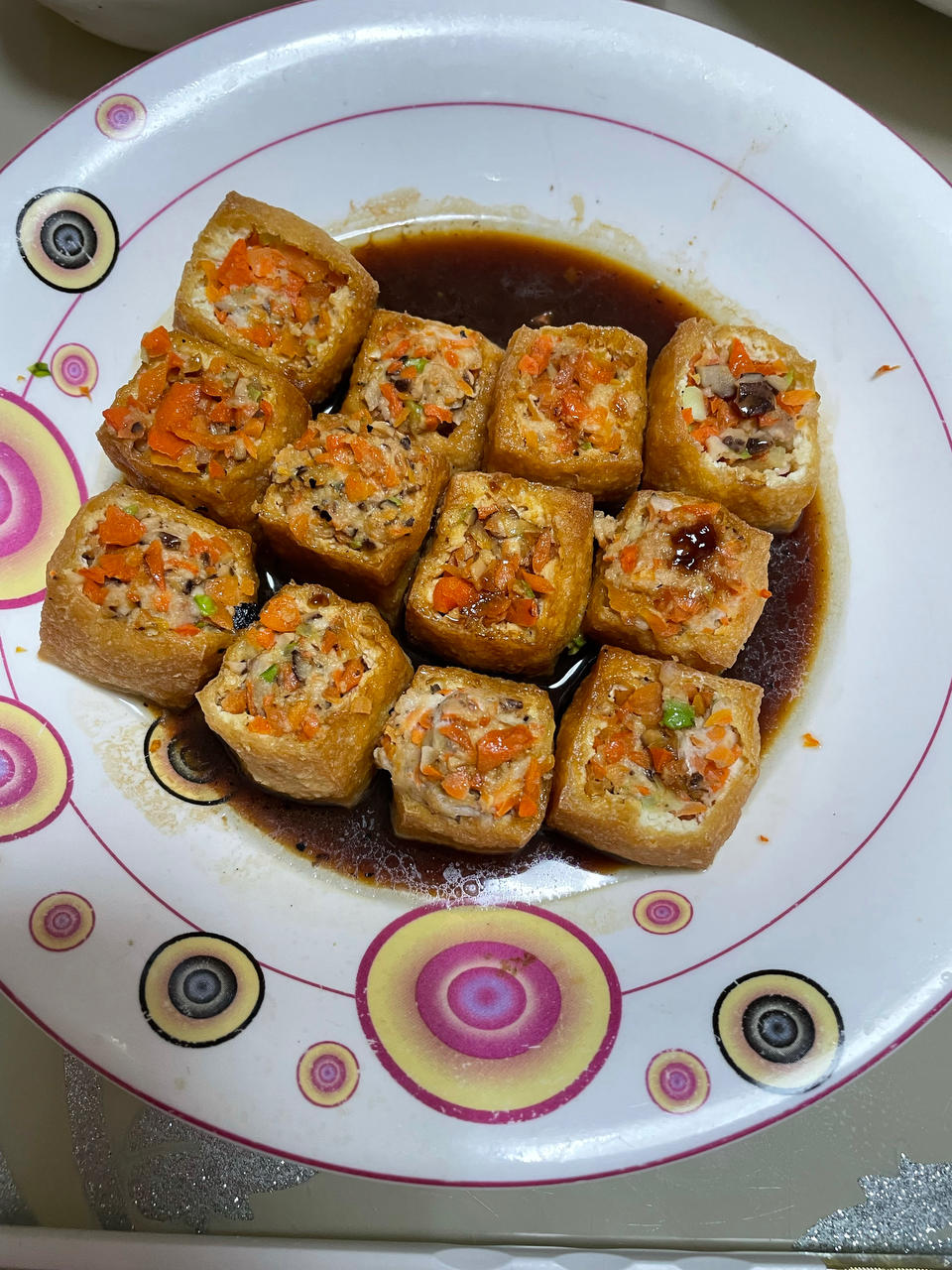 油豆泡塞肉