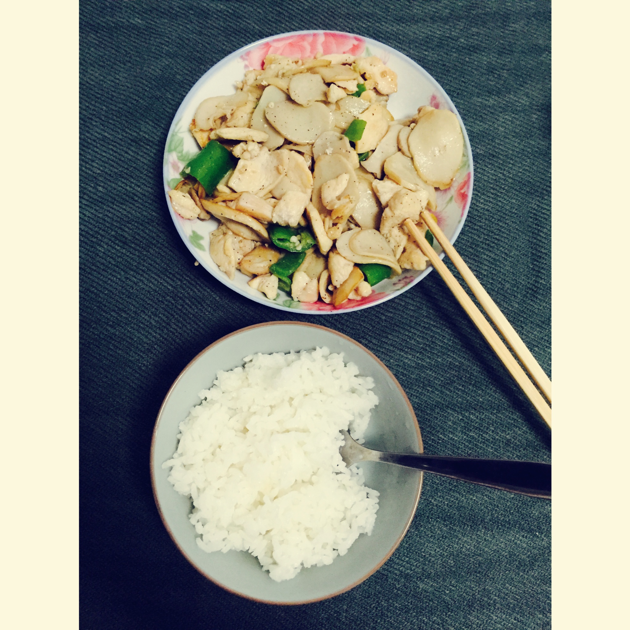 低卡减脂瘦身餐——杏鲍菇煎炒鸡胸肉