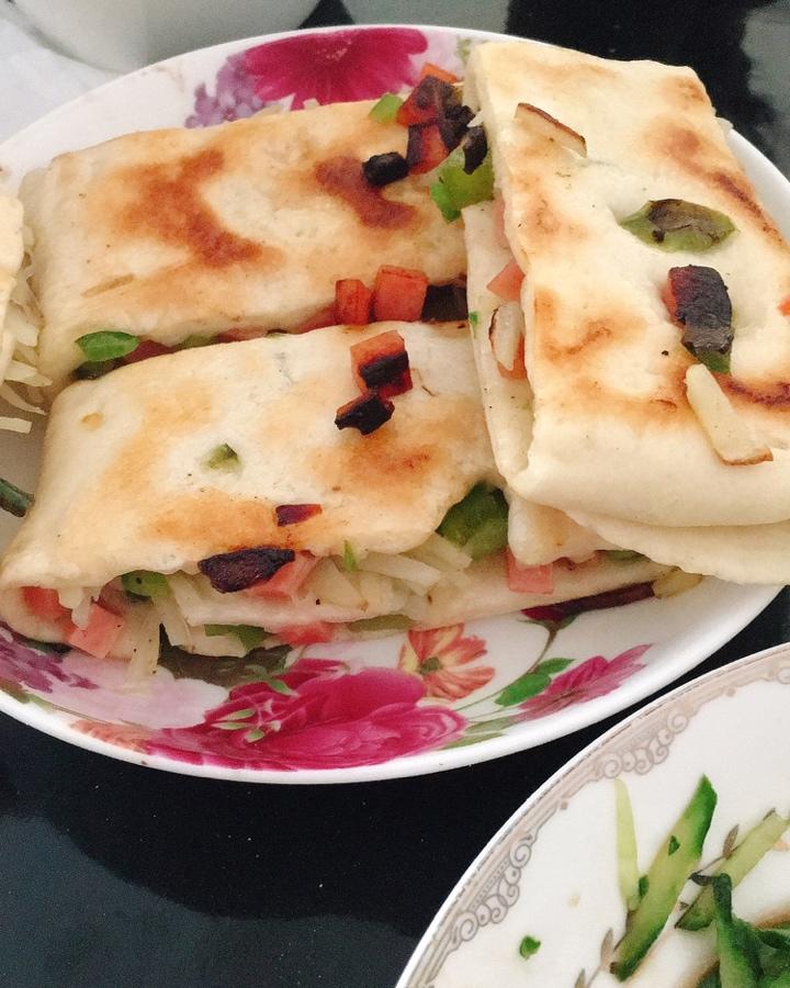 青椒土豆丝饼
