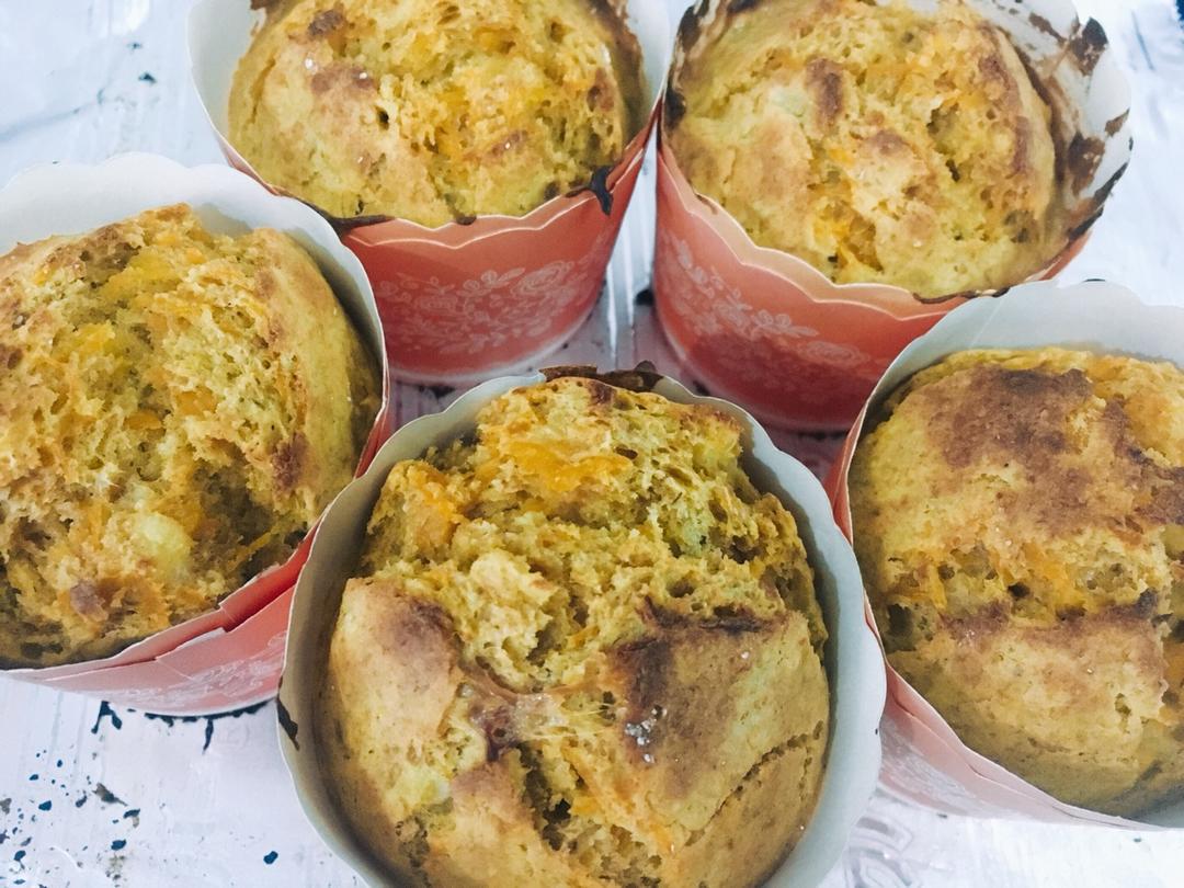 全麦南瓜早餐马芬丨健康·烘焙