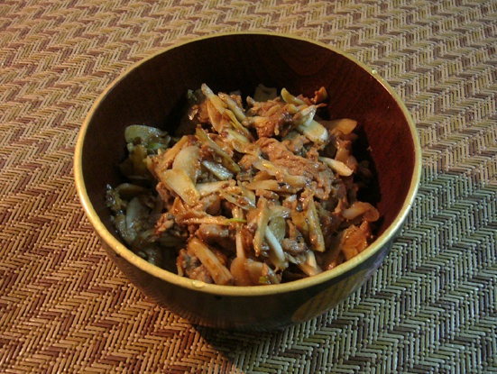 蒜爆肉