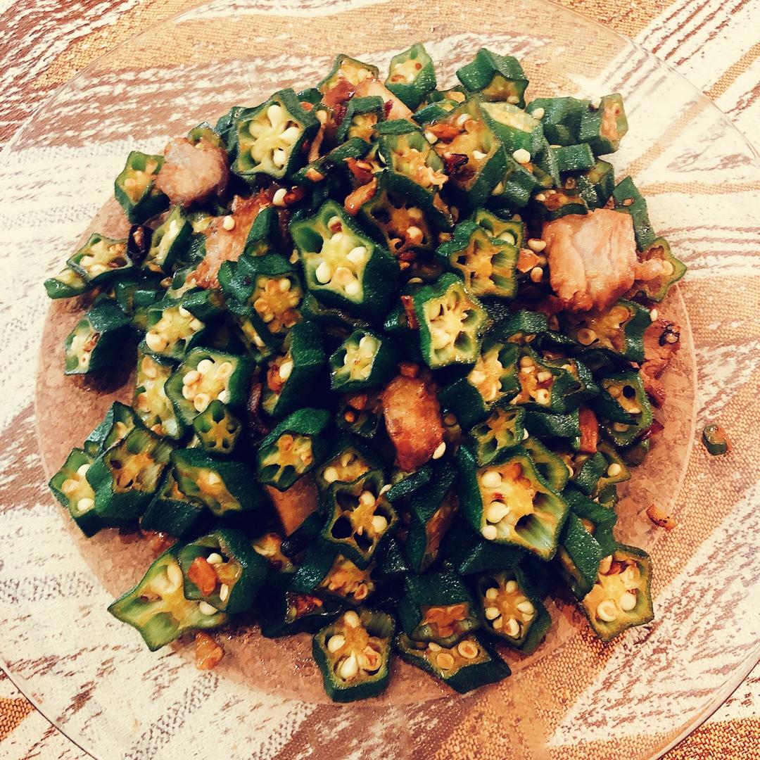 秋葵炒肉(超下饭！)