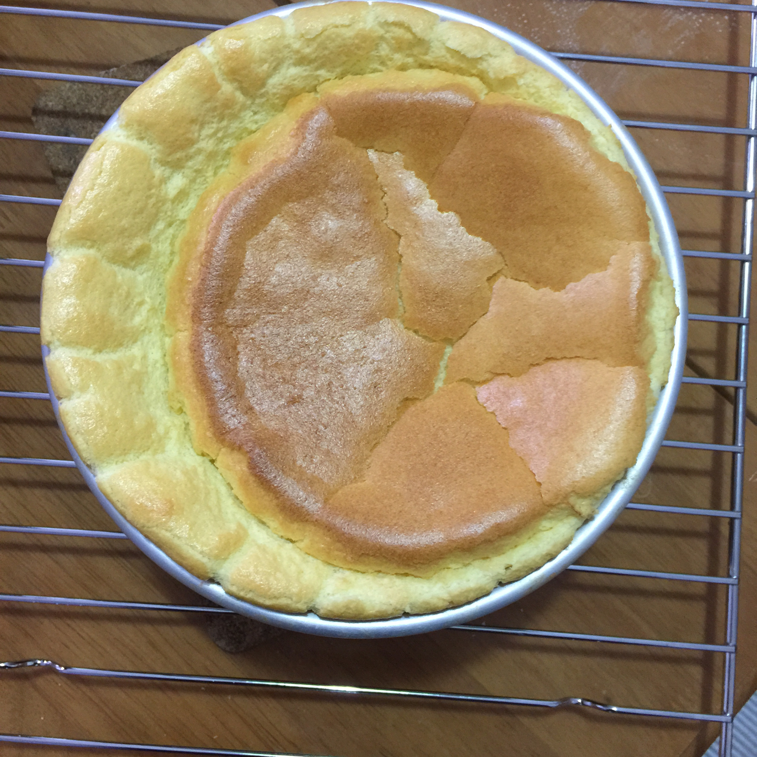 6寸原味戚风蛋糕