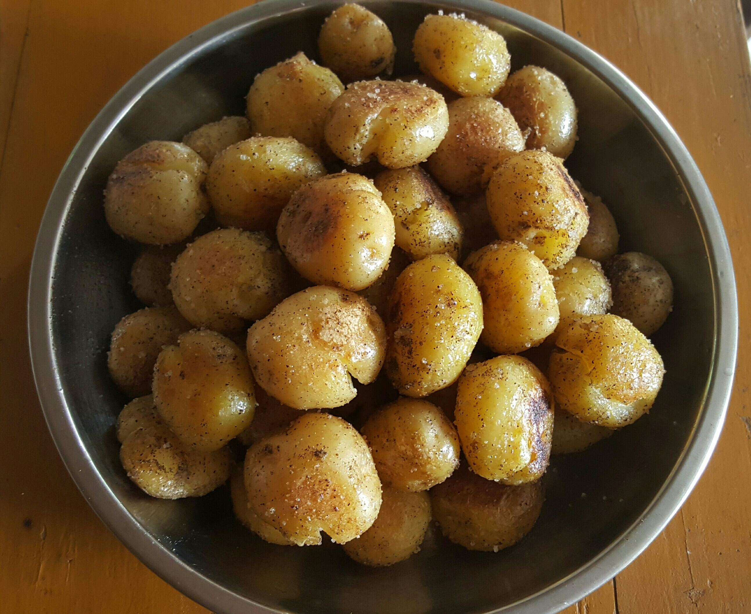 椒盐小土豆（素食）的做法