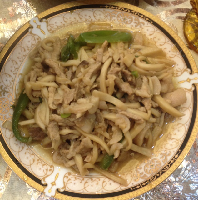杏鲍菇炒肉丝