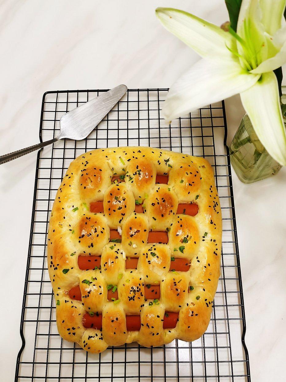 葱香火腿排包（一次发酵）