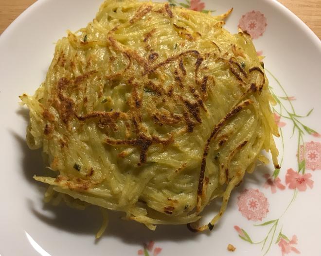 土豆丝鸡蛋饼的做法