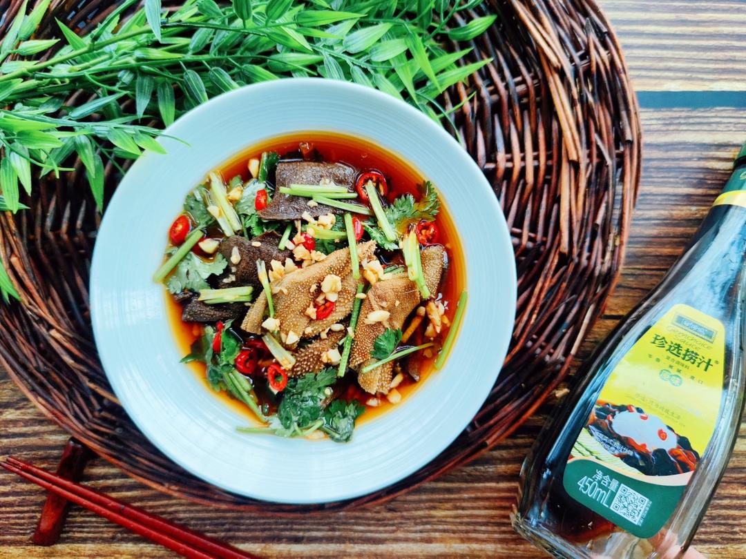 捞汁毛肚的做法