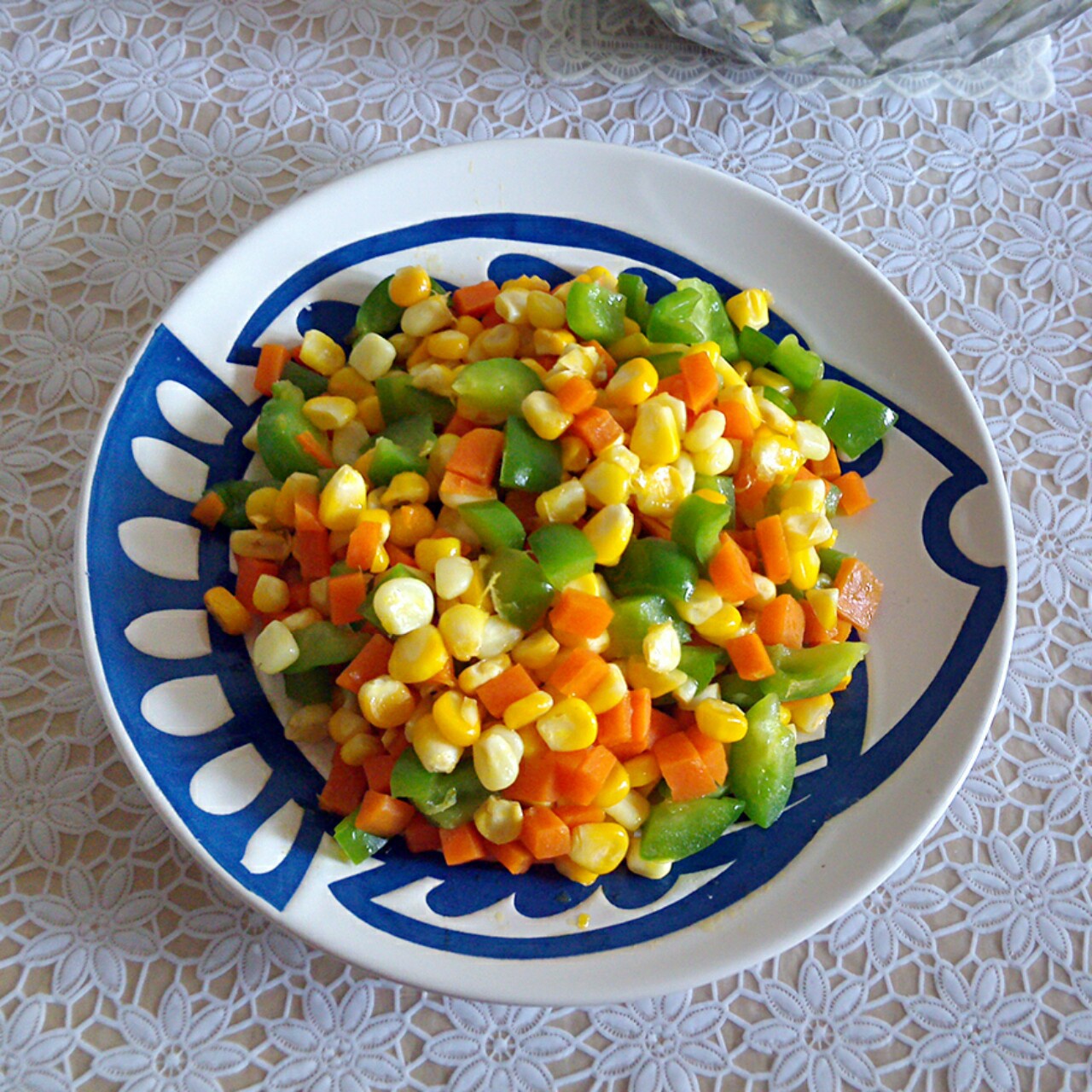 momsen_4a7c做的青椒炒玉米