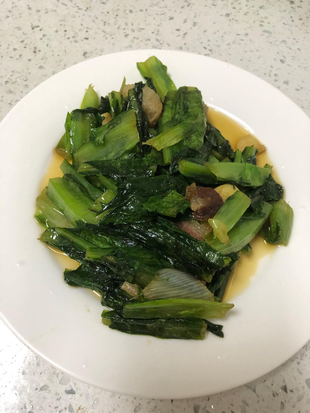 蚝油莴笋叶