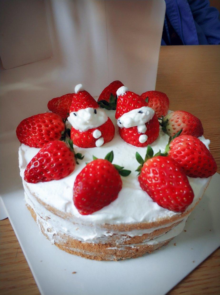 圣诞呆萌裸蛋糕