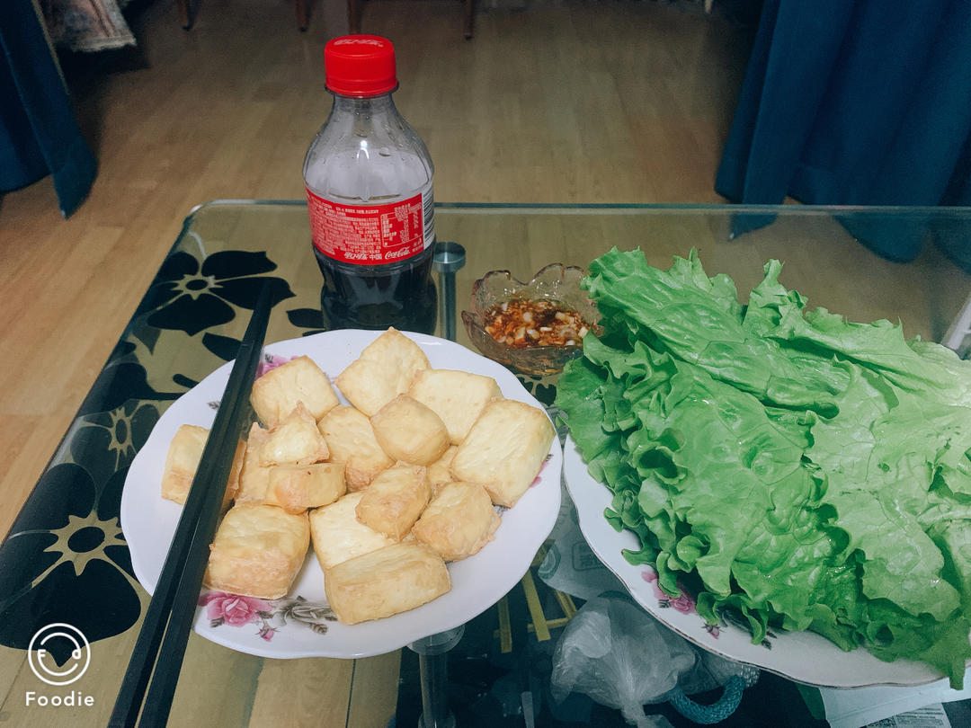 空气炸锅别闲置了❗️巨好吃～炸豆腐