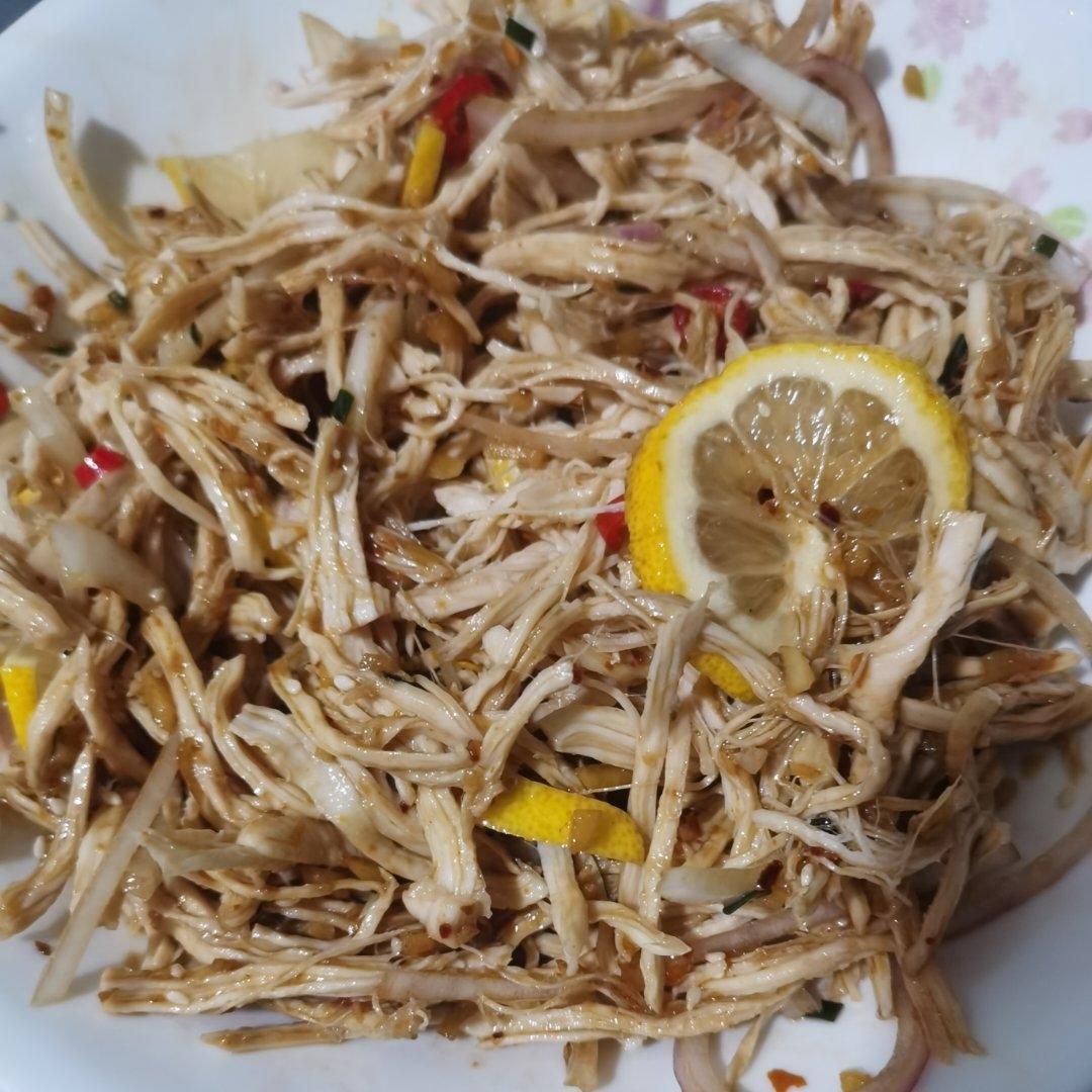 ✅ 第6道快手低脂菜✨清爽美味的柠檬鸡丝🍋鸡胸肉满分吃法💯