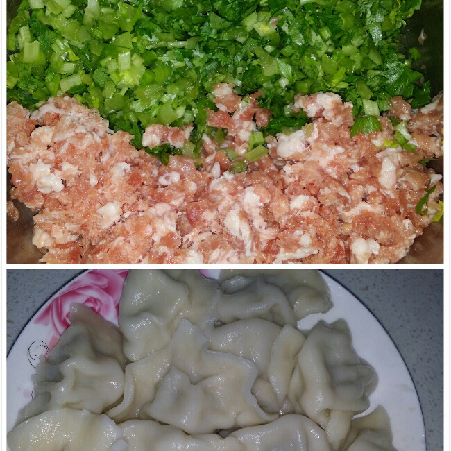 芹菜猪肉馅儿饺子