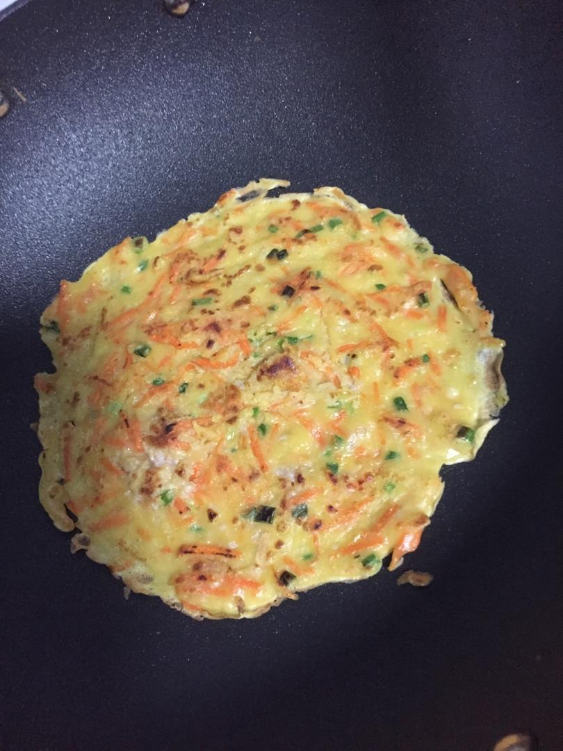 胡萝卜鸡蛋(肉)煎饼