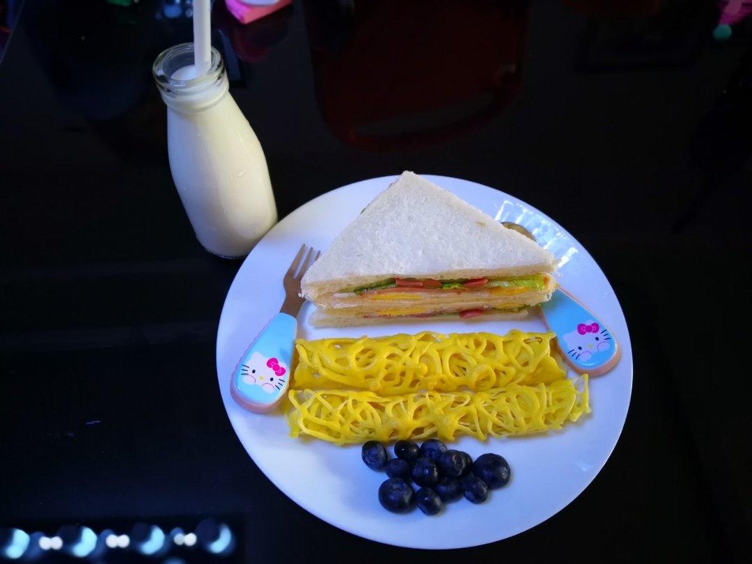 小熊多士炉食谱：轻食之春日三明治