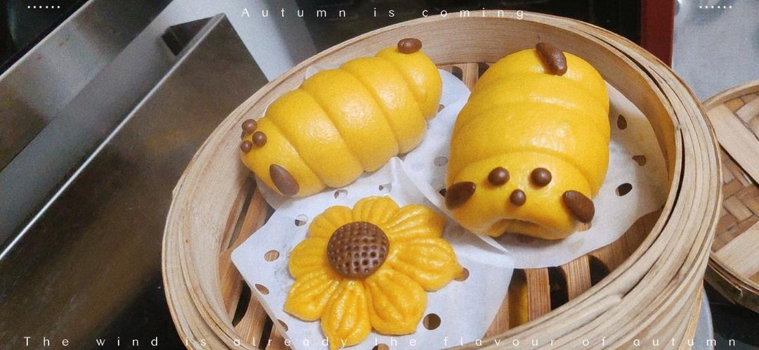 好看的花花，向日葵馒头