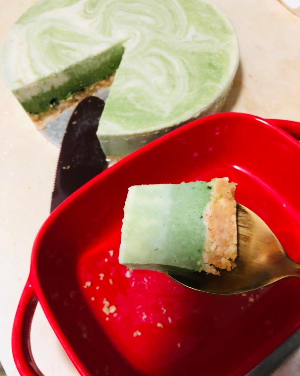 免烤式抹茶大理石乳酪蛋糕