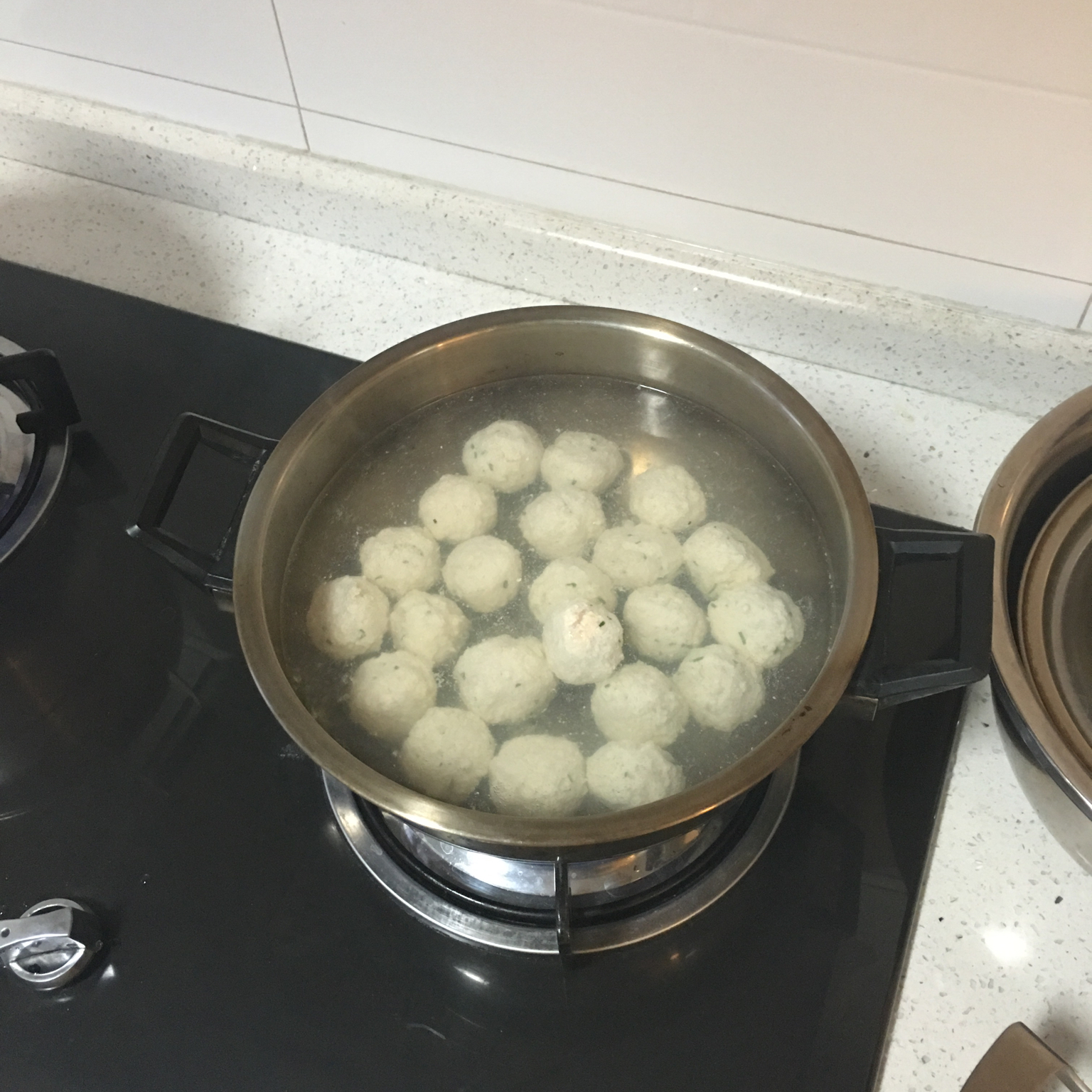 软绵绵的鸡肉豆腐丸（无油）