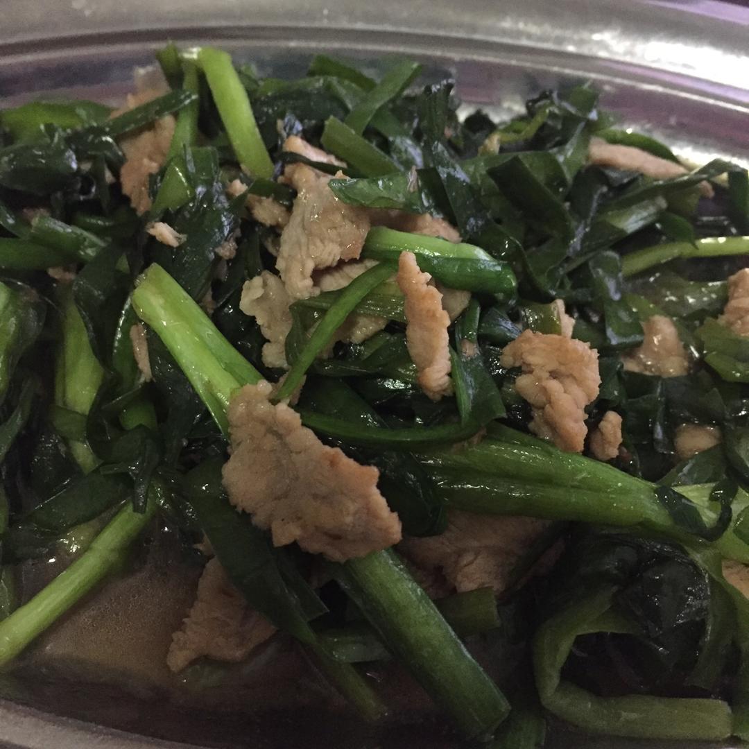 韭菜炒肉丝