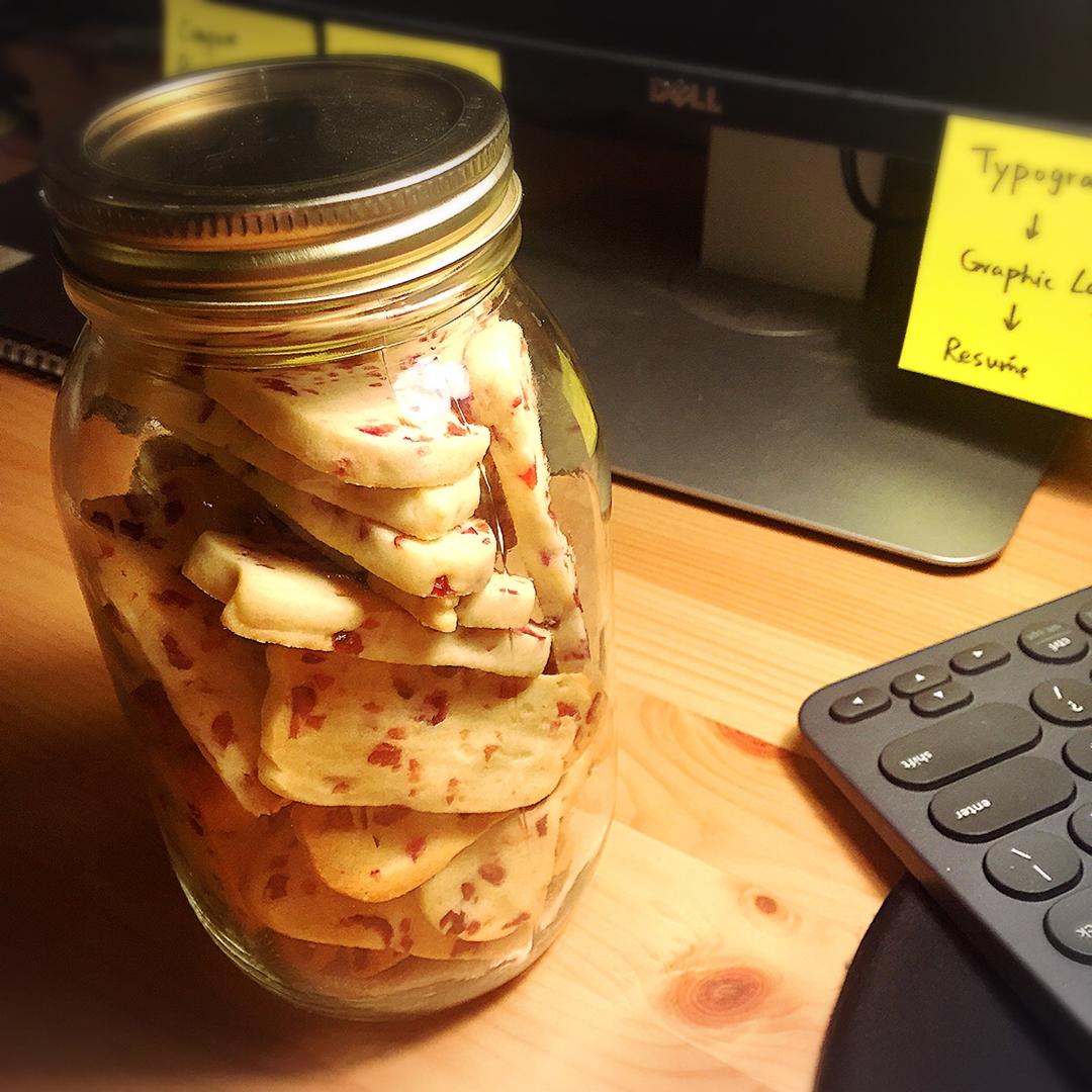 低糖少油版蔓越莓饼干