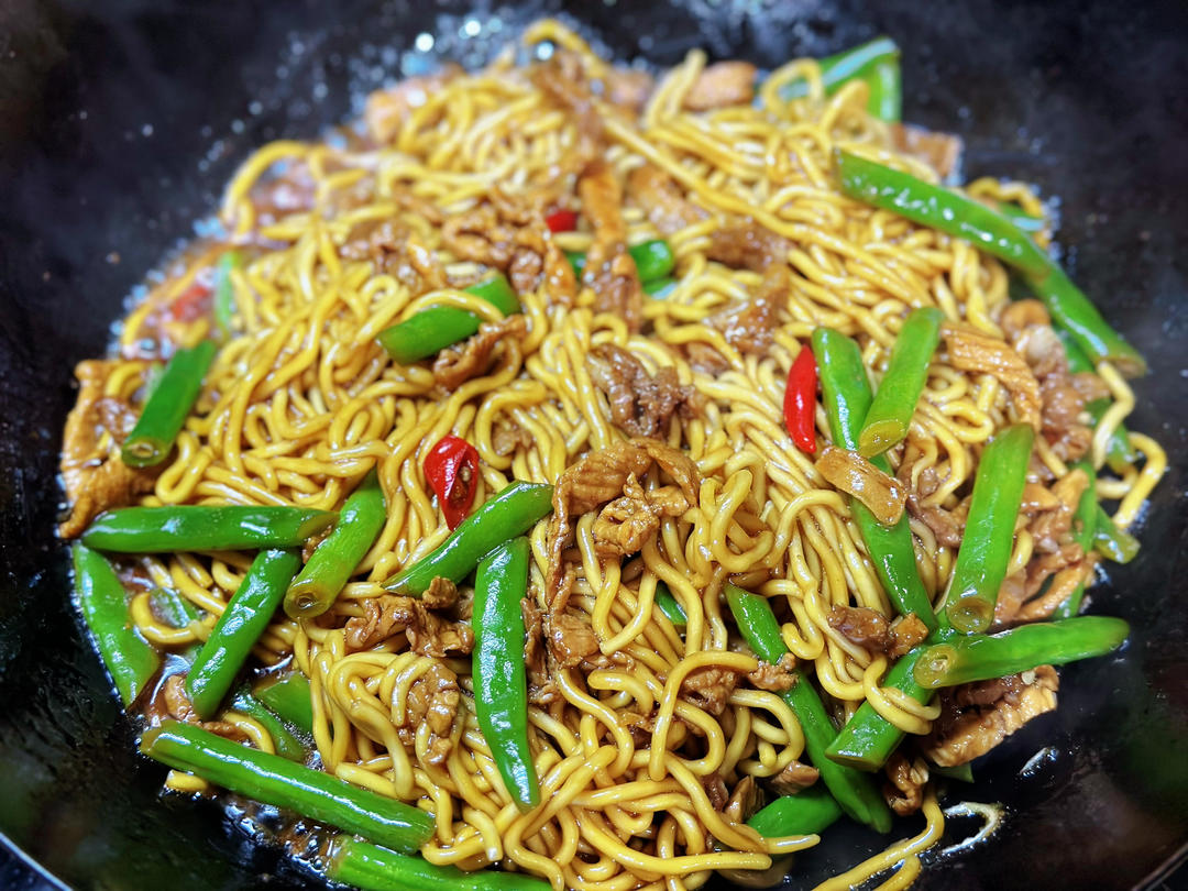 快手焖面的做法