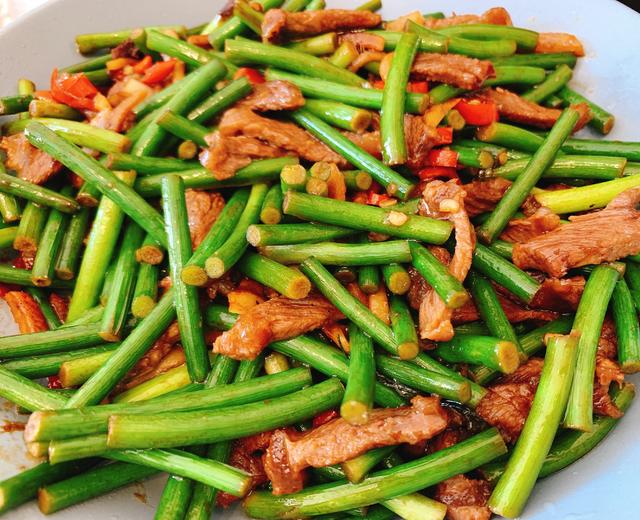 蒜苔炒牛肉的做法