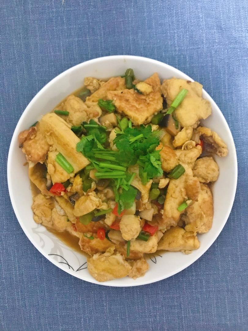 焖煎豆腐