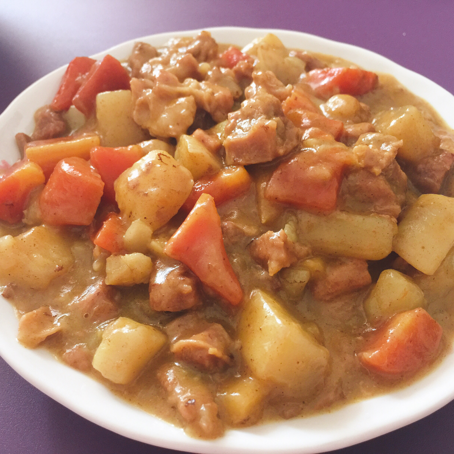 咖喱牛肉（黄油版，好吃到舔盘子）