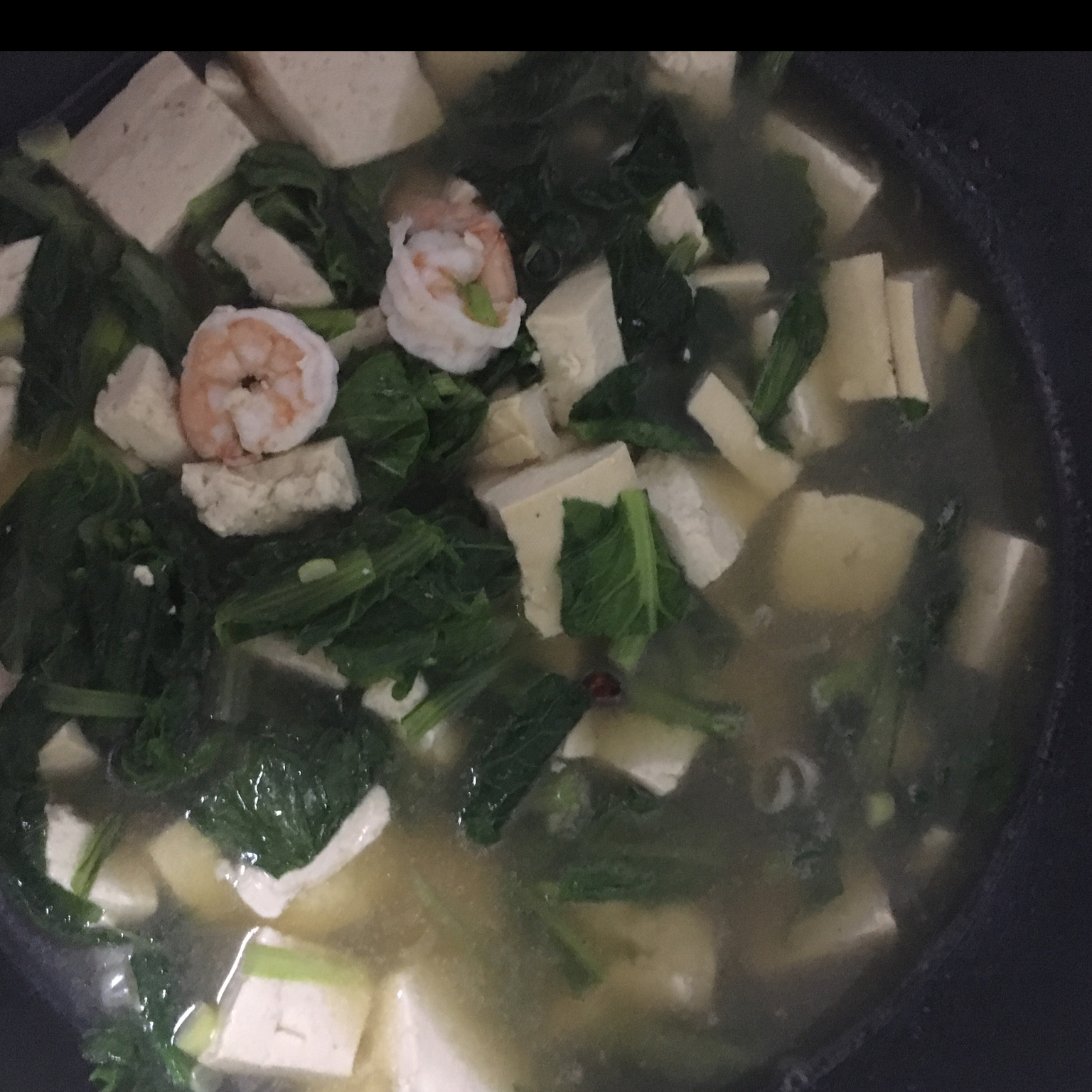 小白菜豆腐汤