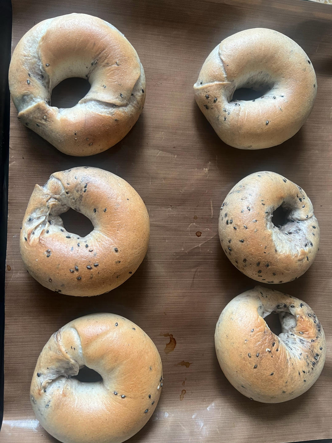 黑芝麻全麦贝果