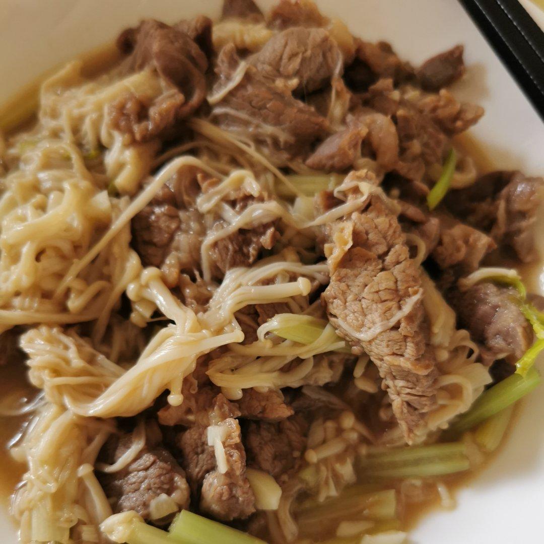 嫩滑减脂牛肉金针菇