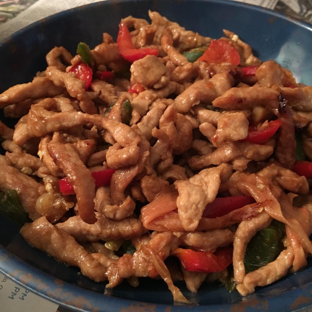 青椒炒肉丝