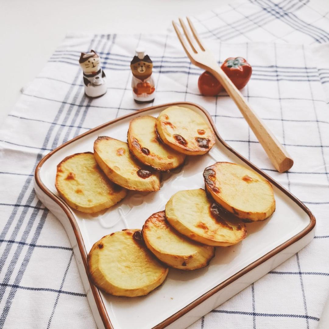 一吃就爱上❗️香甜软糯的烤红薯片❗️巨好吃～追剧必备！